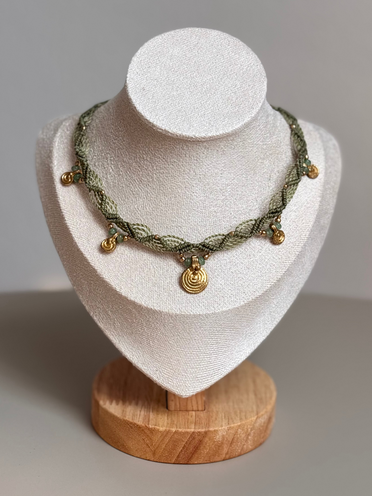 Makramee Kette Cecilia mit Aventurin