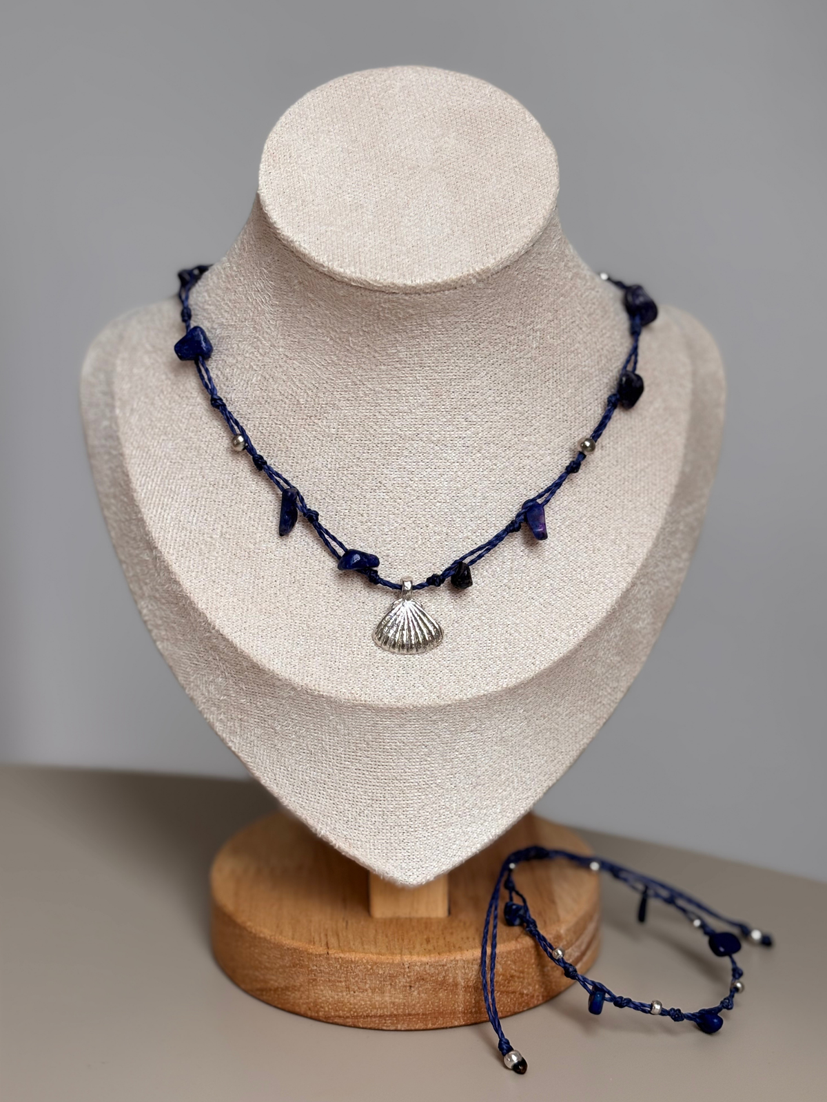 Makramee Kette und Armband aus dem Bundle Eugenie