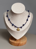 Makramee Kette Eugenie mit Lapislazuli 