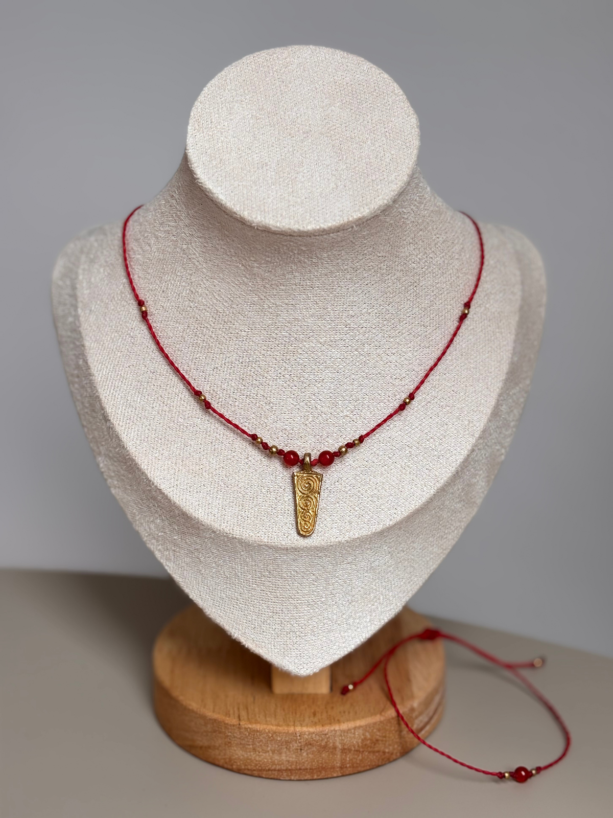 Makramee Kette und Armband aus dem Bundle Hedy